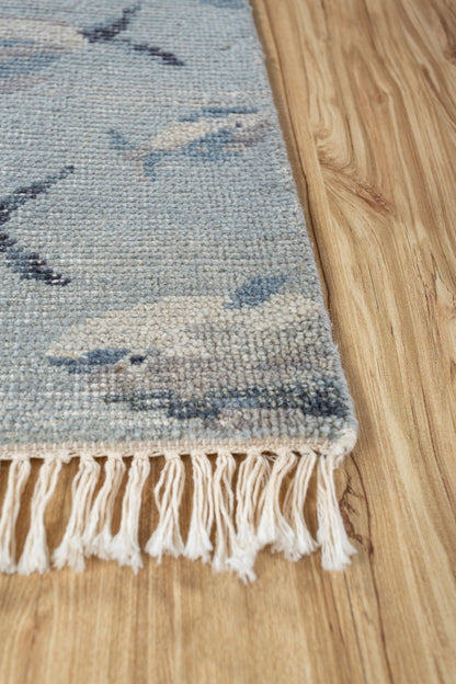 Fish School Handwoven Transitional Rug, J87620