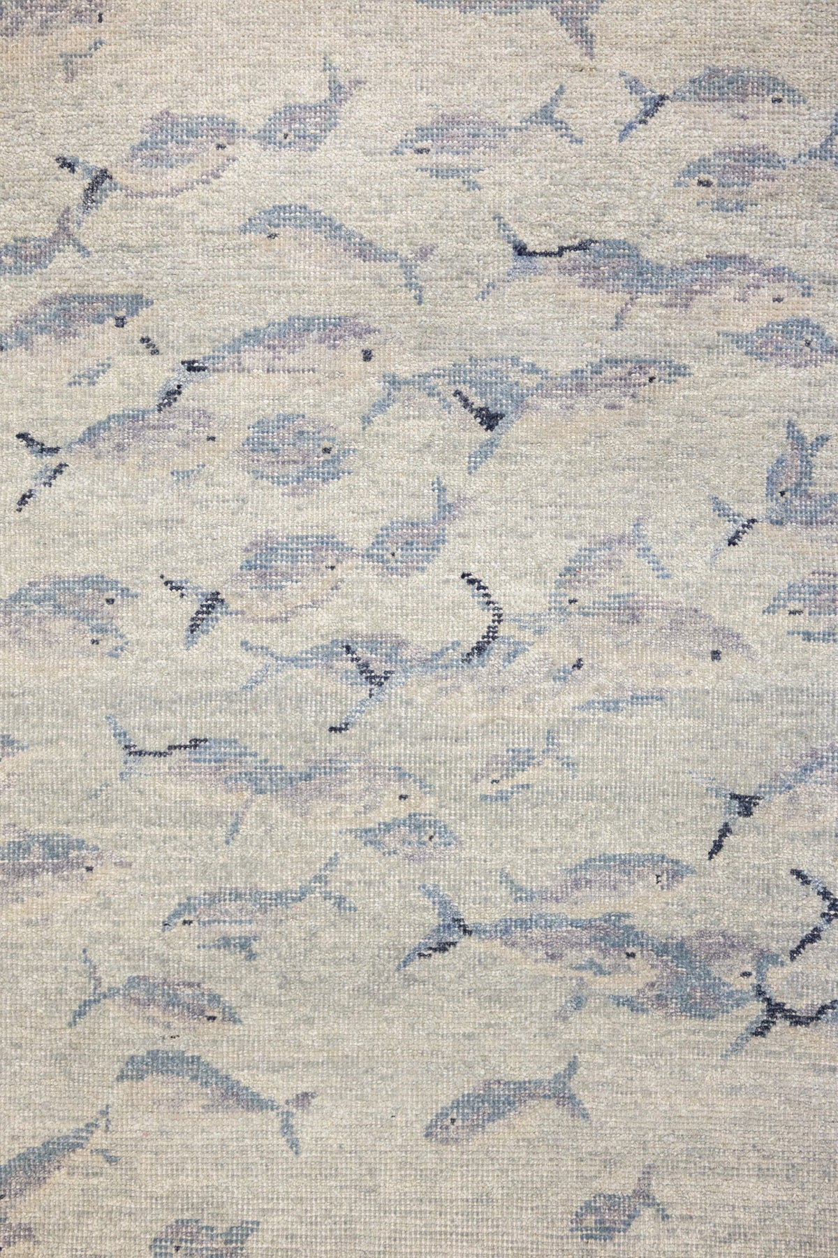 Fish School Handwoven Transitional Rug, J87641