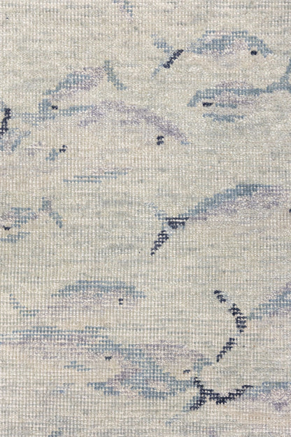 Fish School Handwoven Transitional Rug, J87641