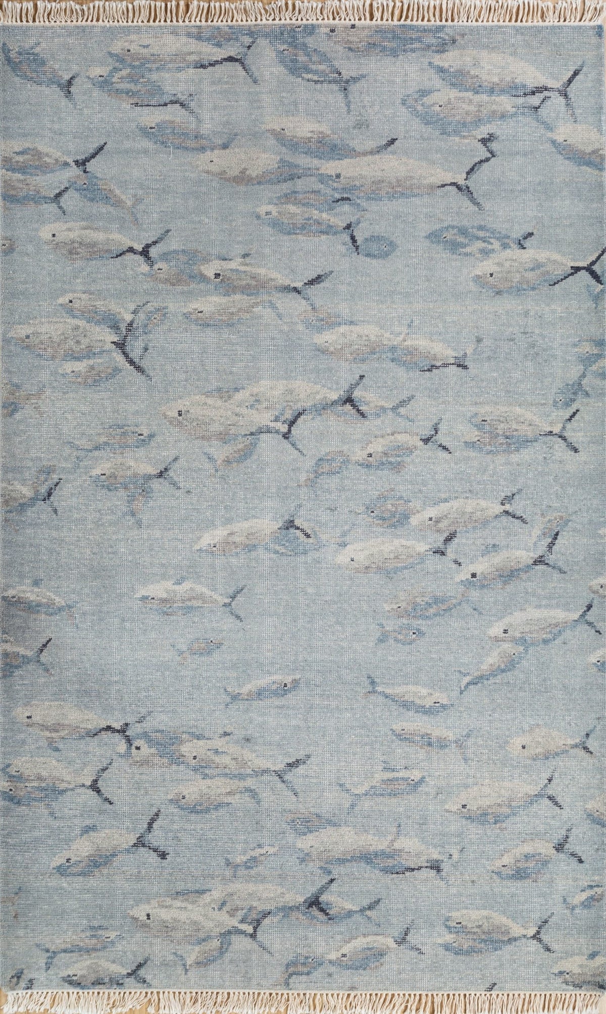 Fish School Handwoven Transitional Rug