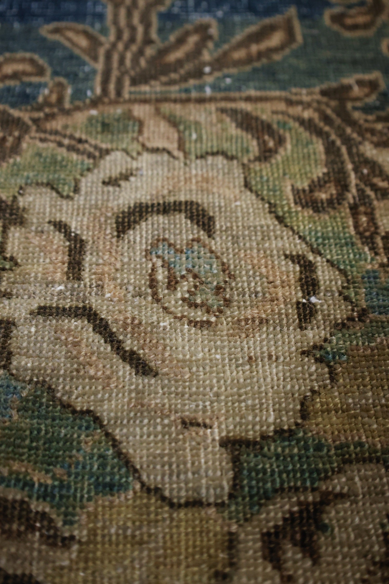 Vintage Gol Farang Bijar Handwoven Transitional Rug, J66524
