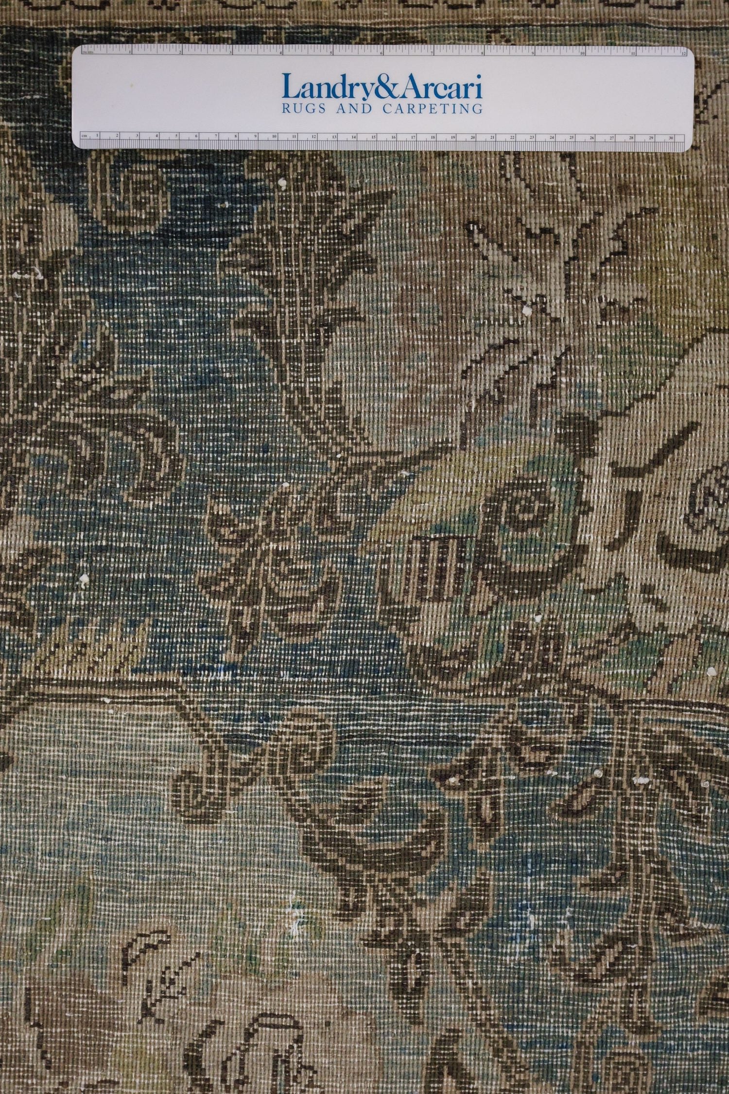 Vintage Gol Farang Bijar Handwoven Transitional Rug, J66524