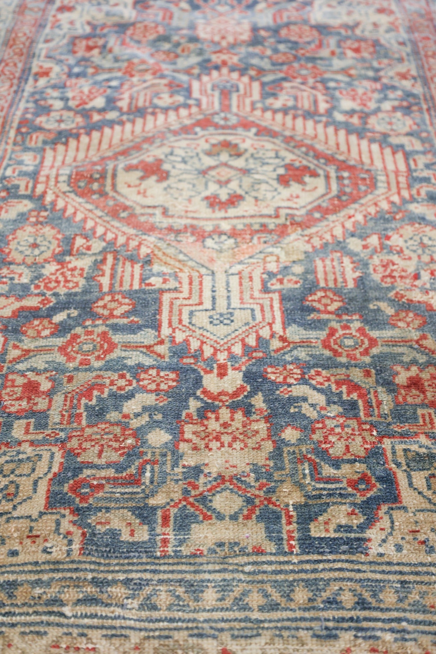 Vintage Hamadan Handwoven Transitional Rug, J73386