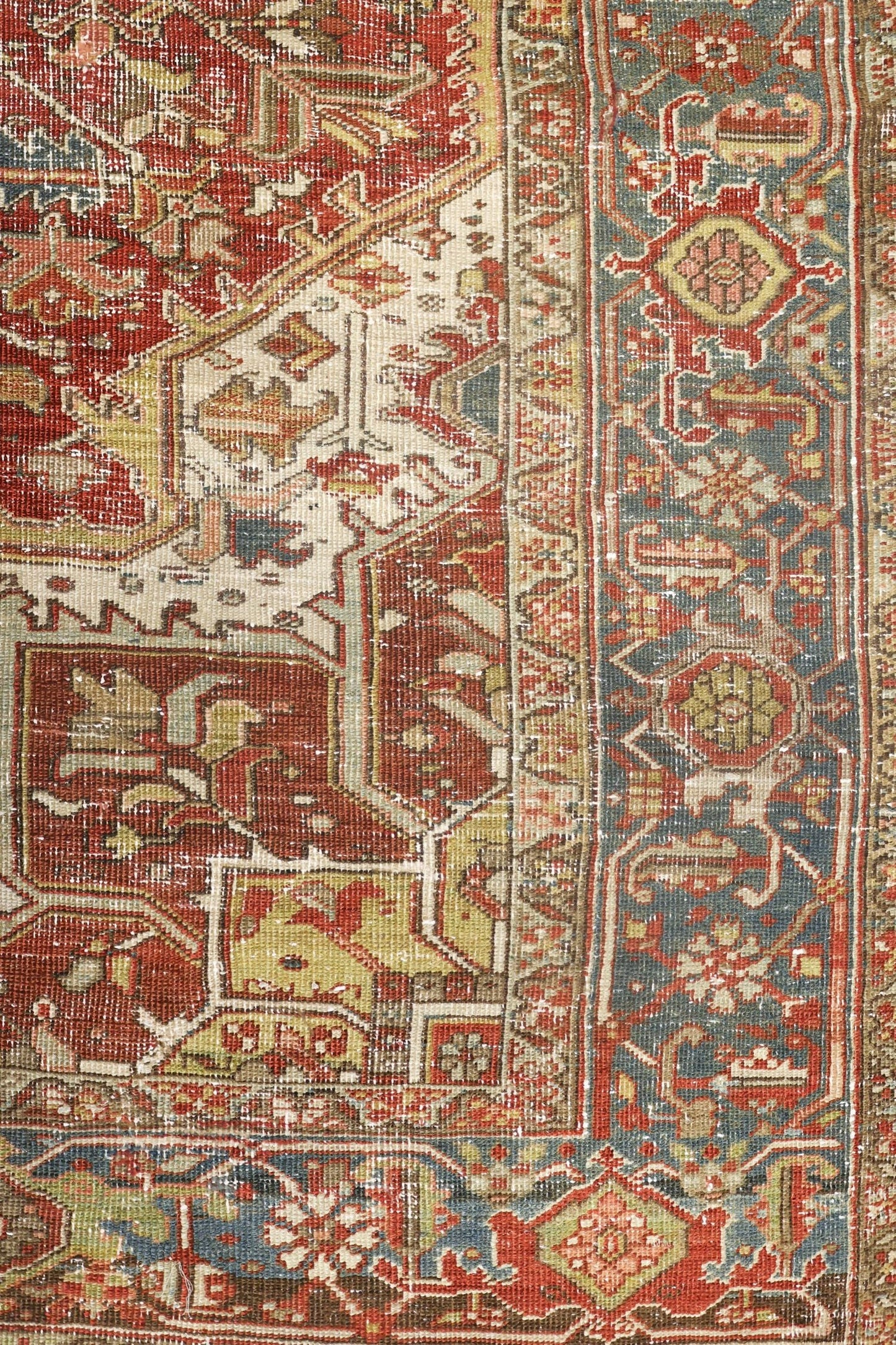 Vintage Heriz Handwoven Transitional Rug, J70624
