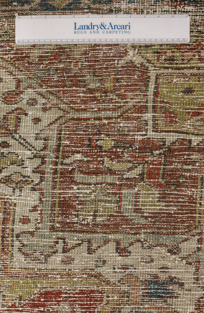 Vintage Heriz Handwoven Transitional Rug, J70624