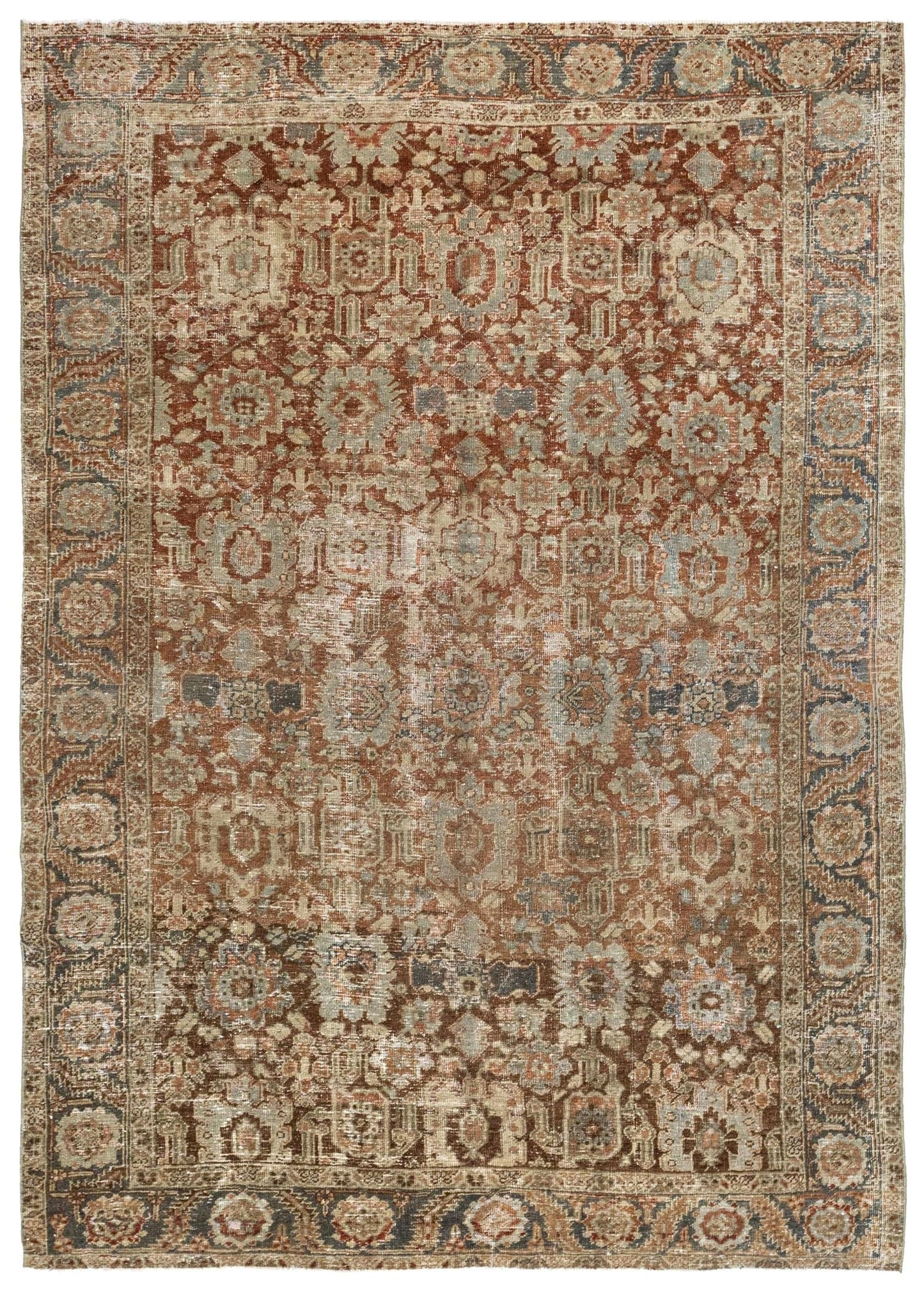 Vintage Heriz Handwoven Transitional Rug