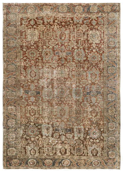 Vintage Heriz Handwoven Transitional Rug