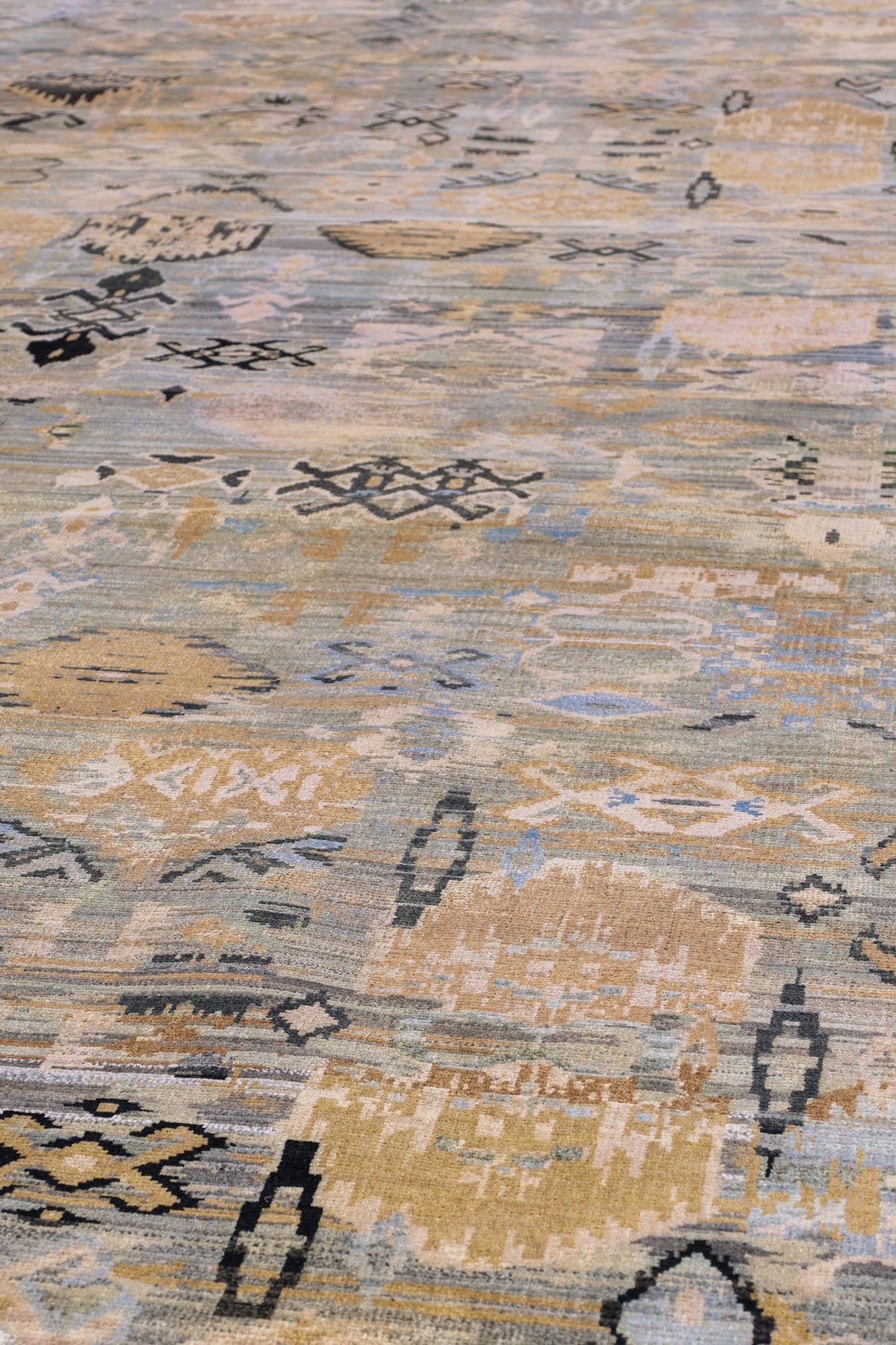Ikat Handwoven Transitional Rug, J80566
