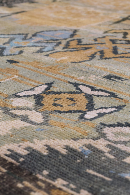 Ikat Handwoven Transitional Rug, J80566