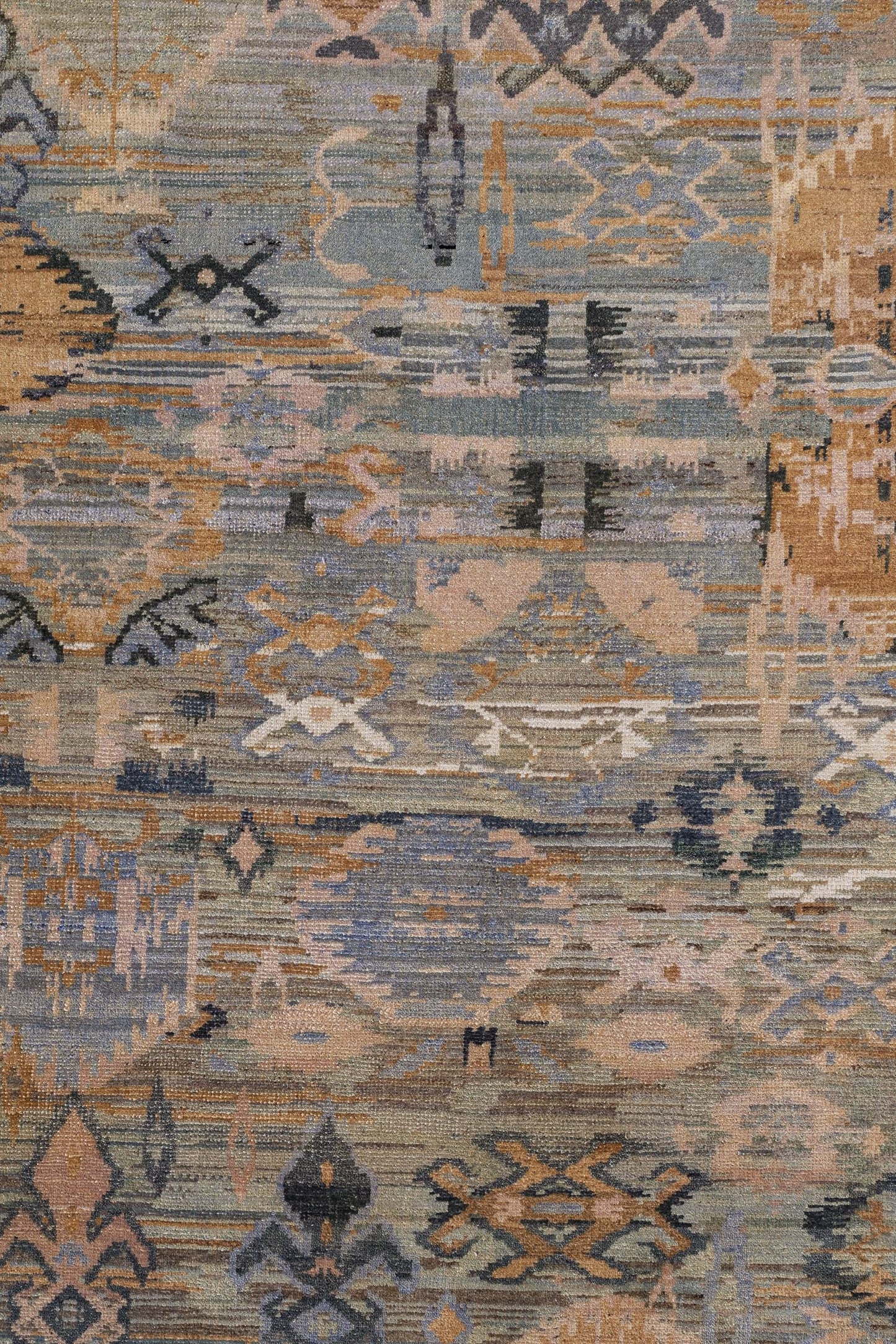 Ikat Handwoven Transitional Rug, J80566