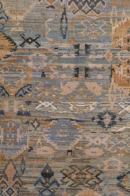 Ikat Handwoven Transitional Rug, J80566
