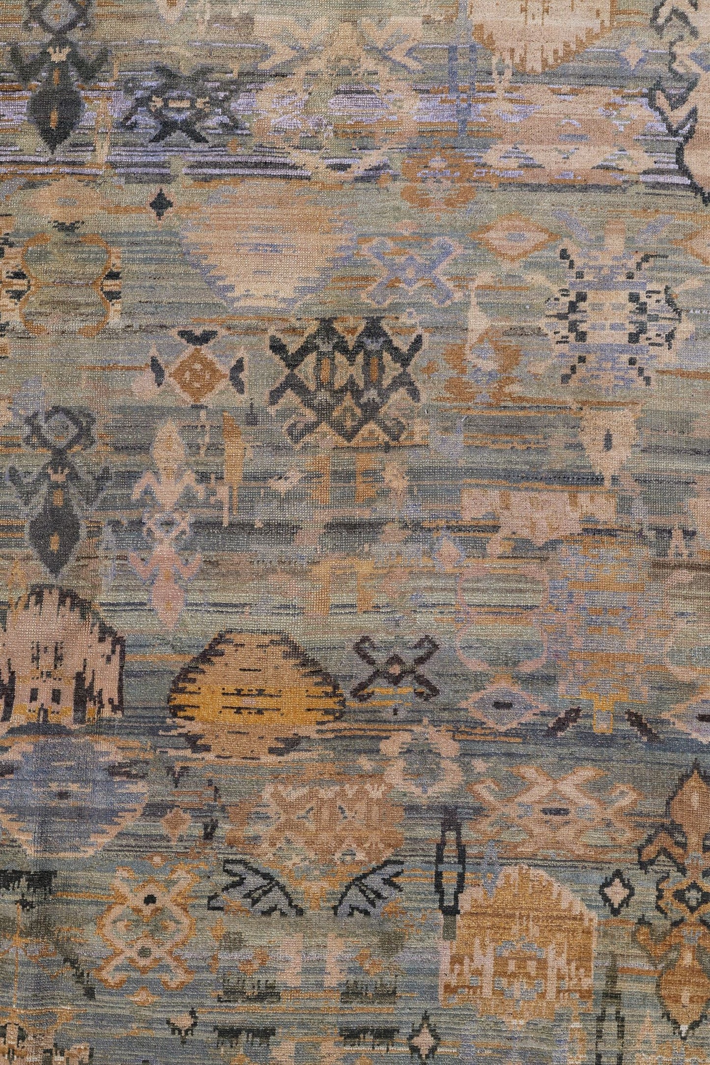 Ikat Handwoven Transitional Rug, J80566