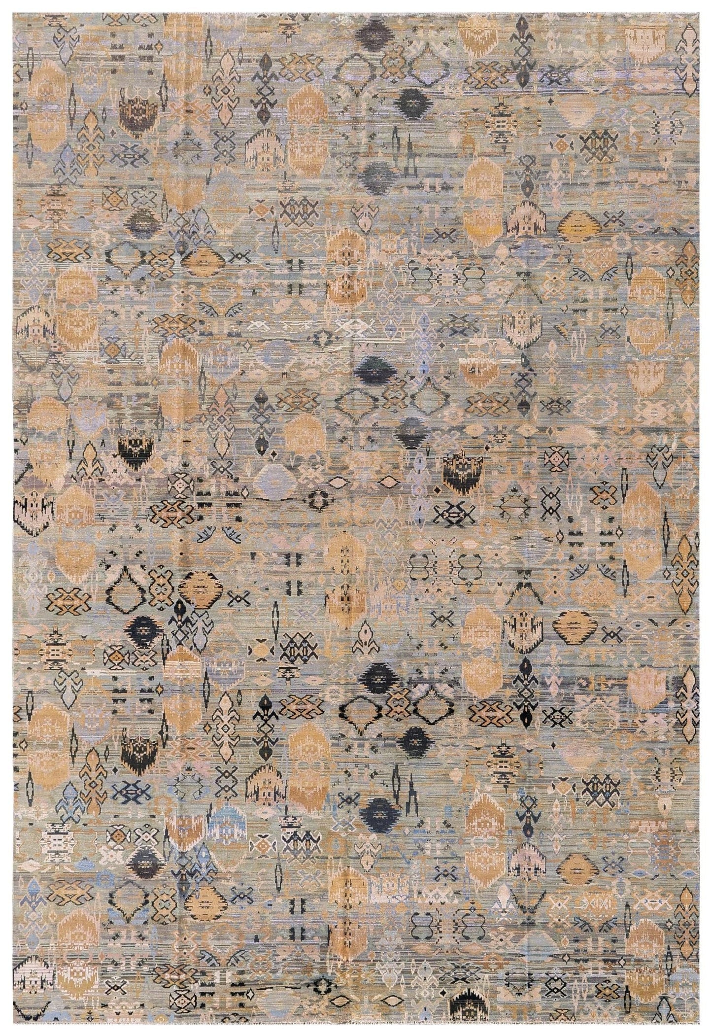 Ikat Handwoven Transitional Rug