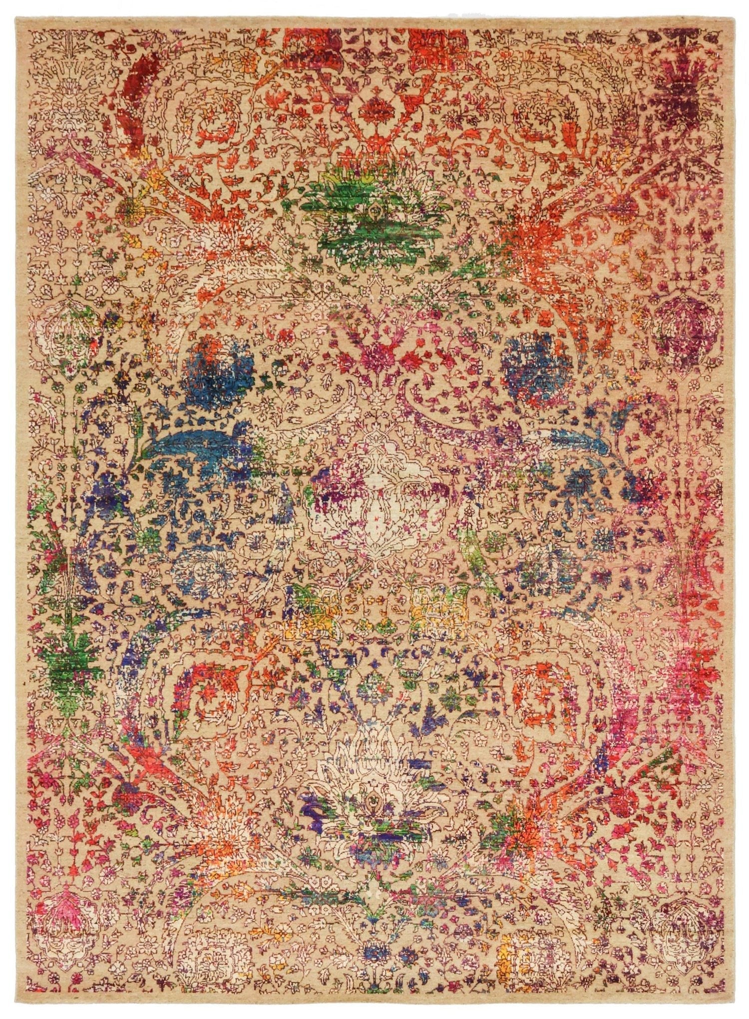 Isphahan Modern Handwoven Transitional Rug