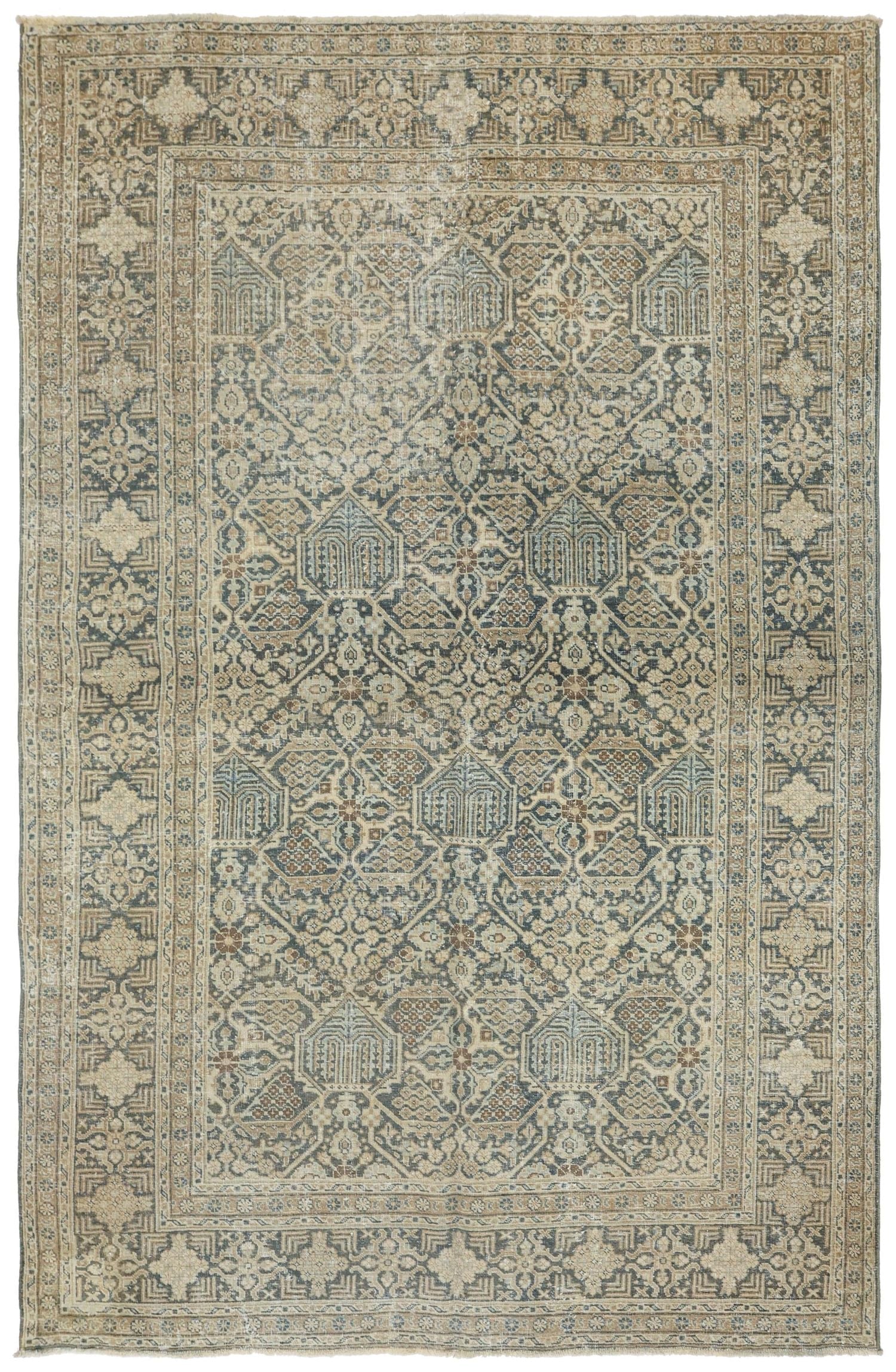 Vintage Joshaqan Handwoven Transitional Rug