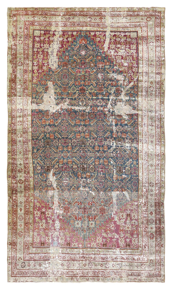 Vintage Karabagh Handwoven Transitional Rug, J75800