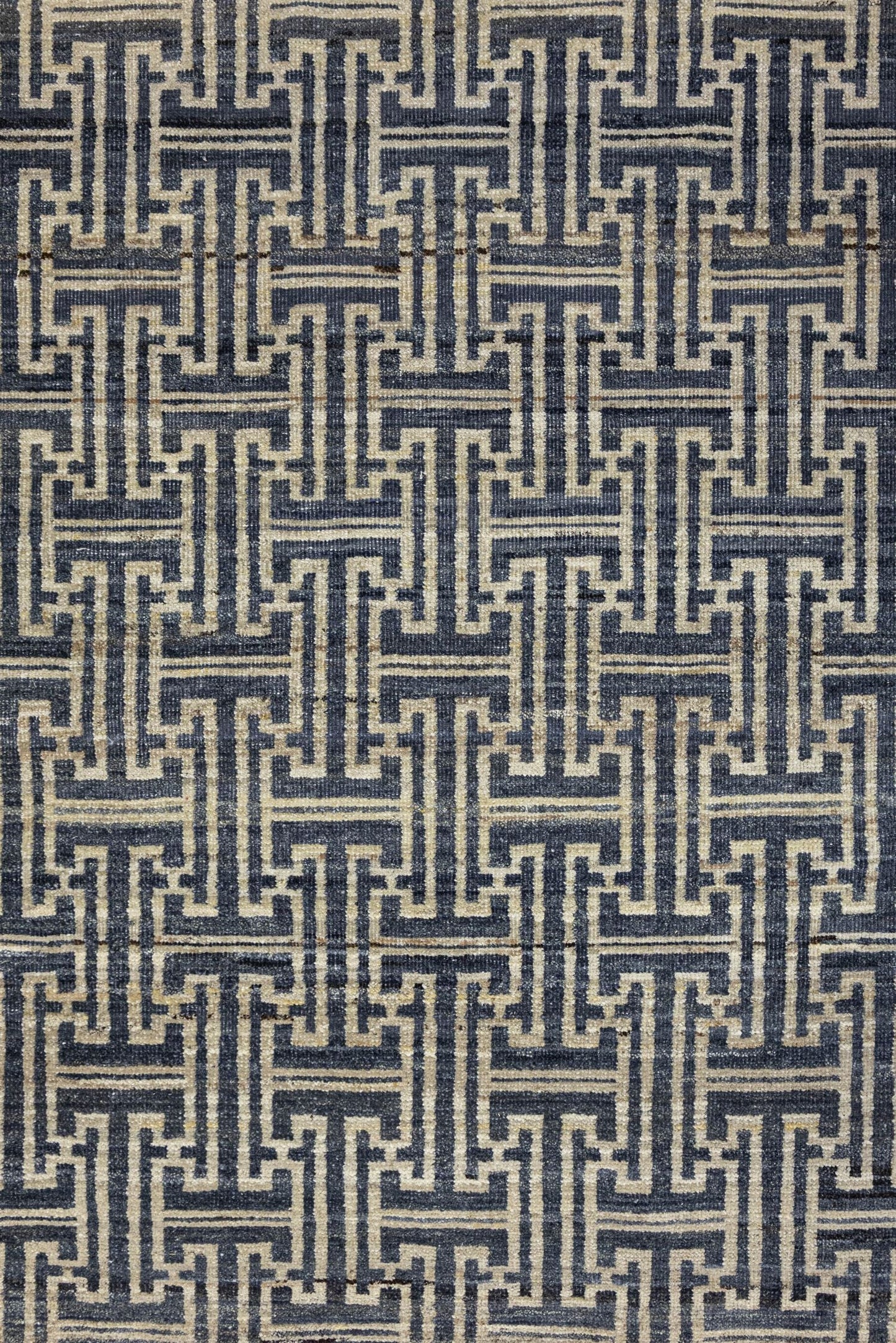 Khotan Fret Handwoven Transitional Rug, J86744