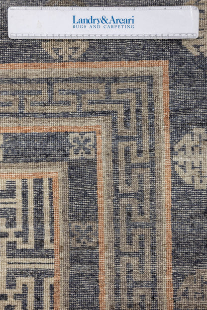 Khotan Fret Handwoven Transitional Rug, J86744