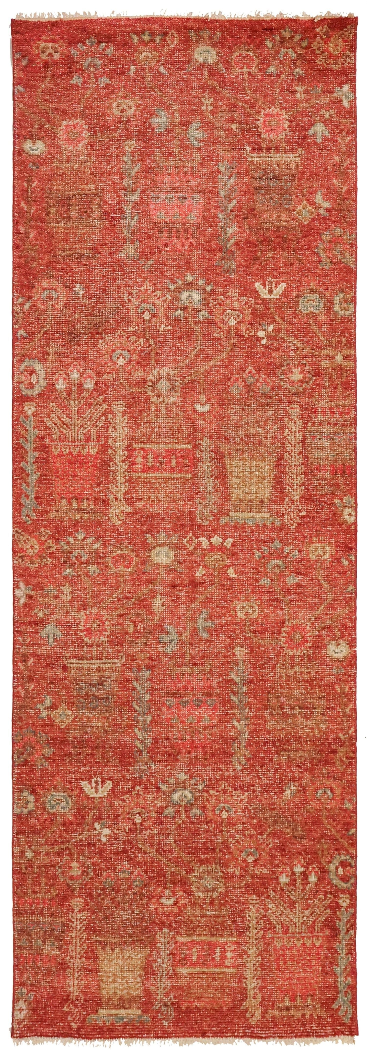 Khotan Vase Handwoven Transitional Rug