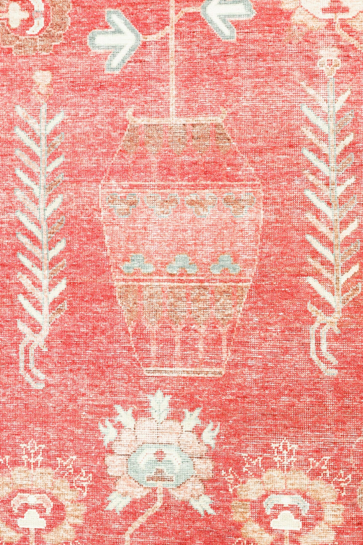 Khotan Vase Handwoven Transitional Rug, J71381