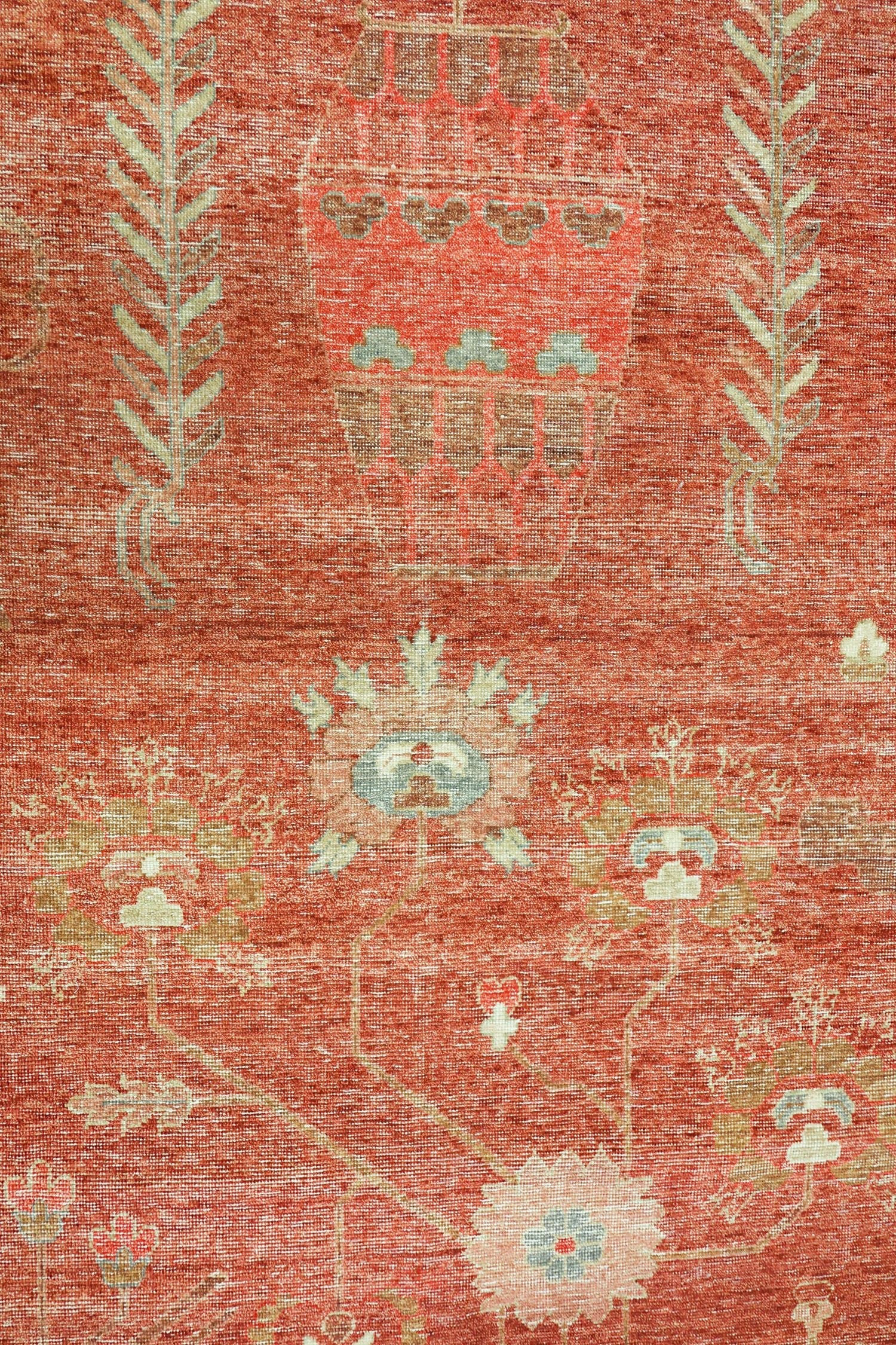 Khotan Vase Handwoven Transitional Rug, J71402