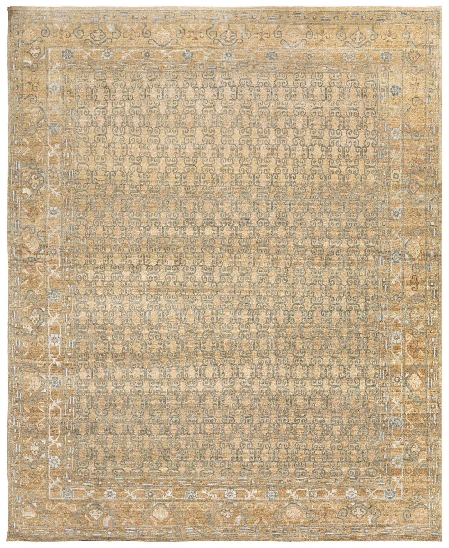  Khotanese Handwoven Transitional Rug