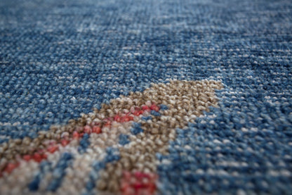 Large Fish Handwoven Transitional Rug, J87619
