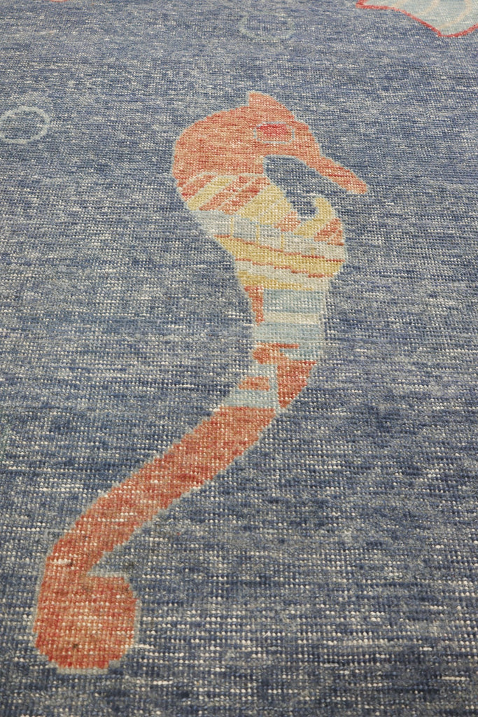 Large Fish Handwoven Transitional Rug | Landry & Arcari