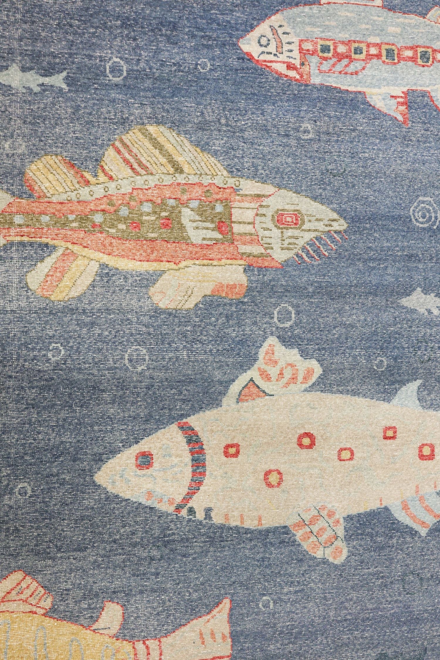 Large Fish Handwoven Transitional Rug | Landry & Arcari