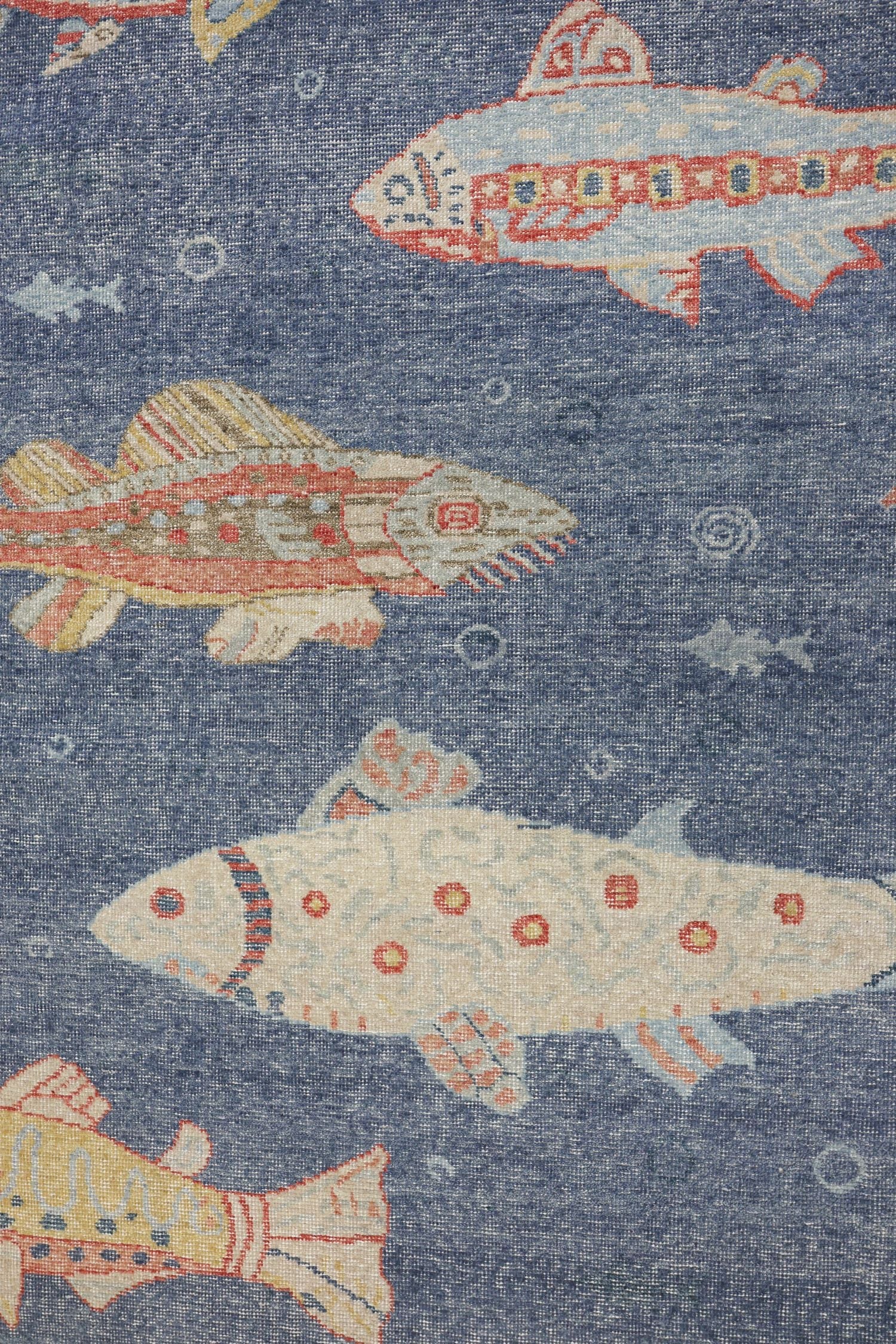 Large Fish Handwoven Transitional Rug | Landry & Arcari