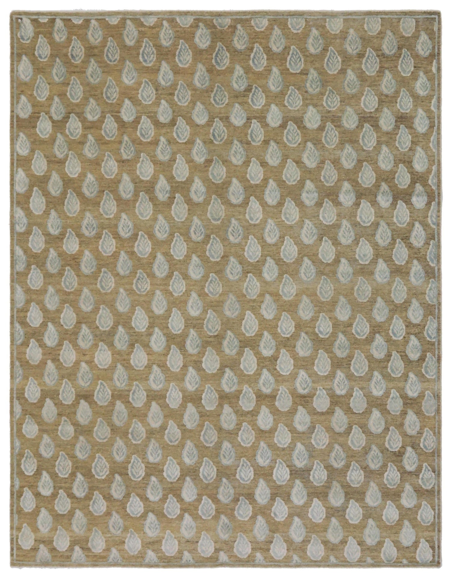Leavy Rug Leaf Handwoven Transitional Rug | Landry & Arcari – Landry & Arcari ...