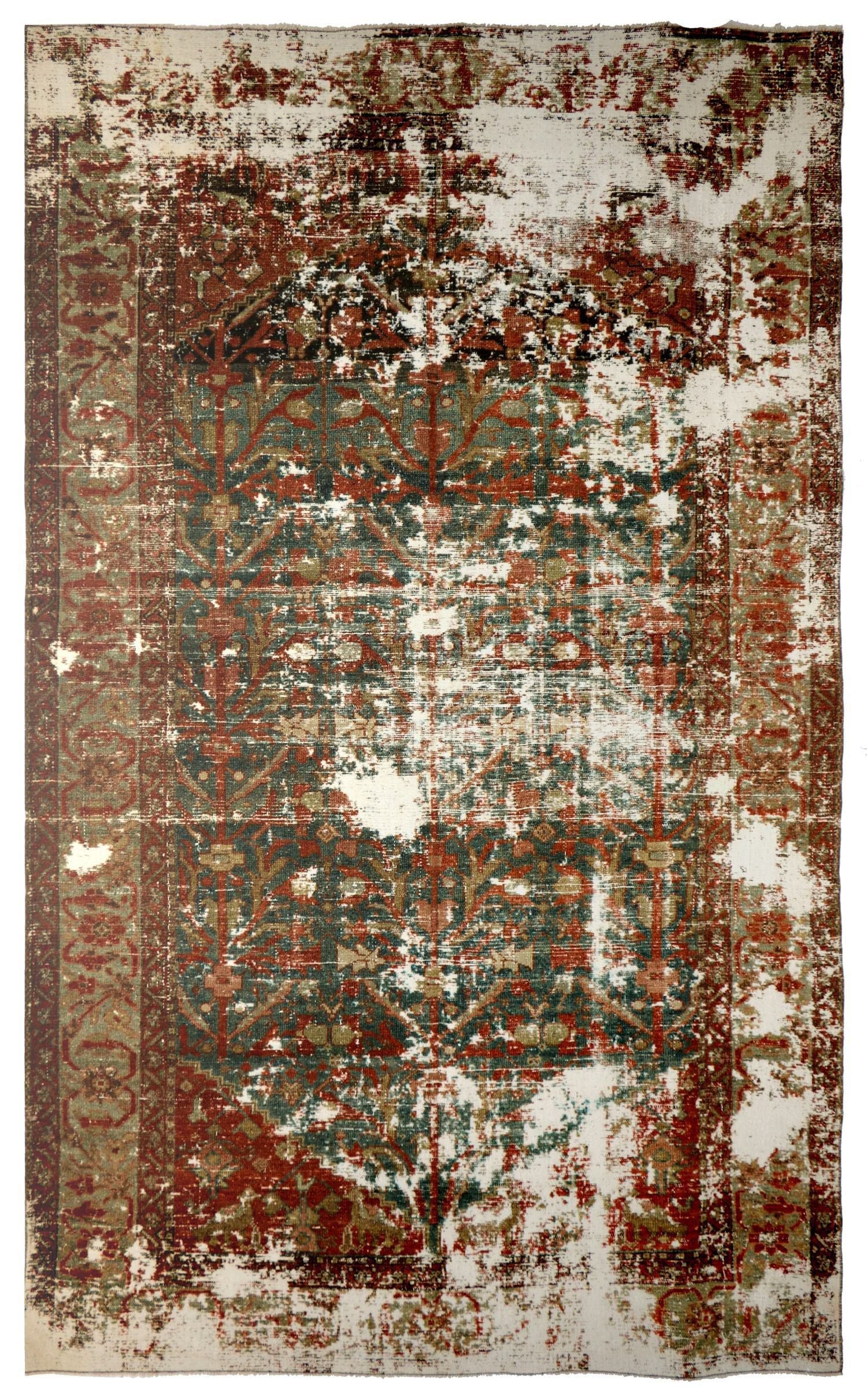 Vintage Malayer Handwoven Transitional Rug
