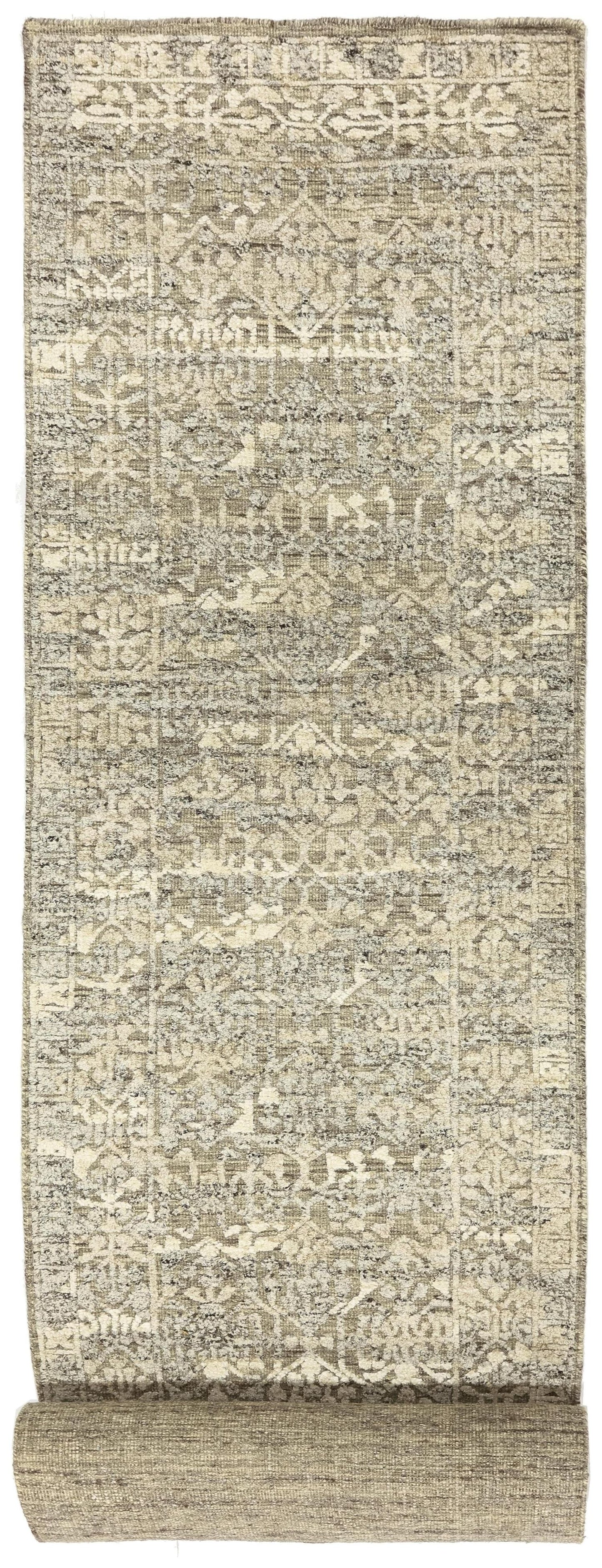 Mamluk High Low Handwoven Transitional Rug