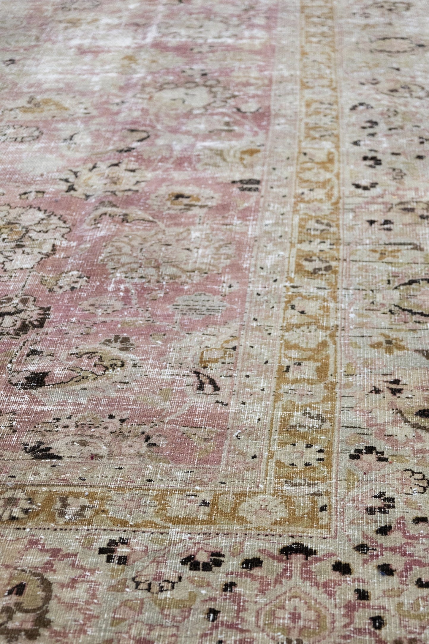 Vintage Mashad Handwoven Transitional Rug, J75804