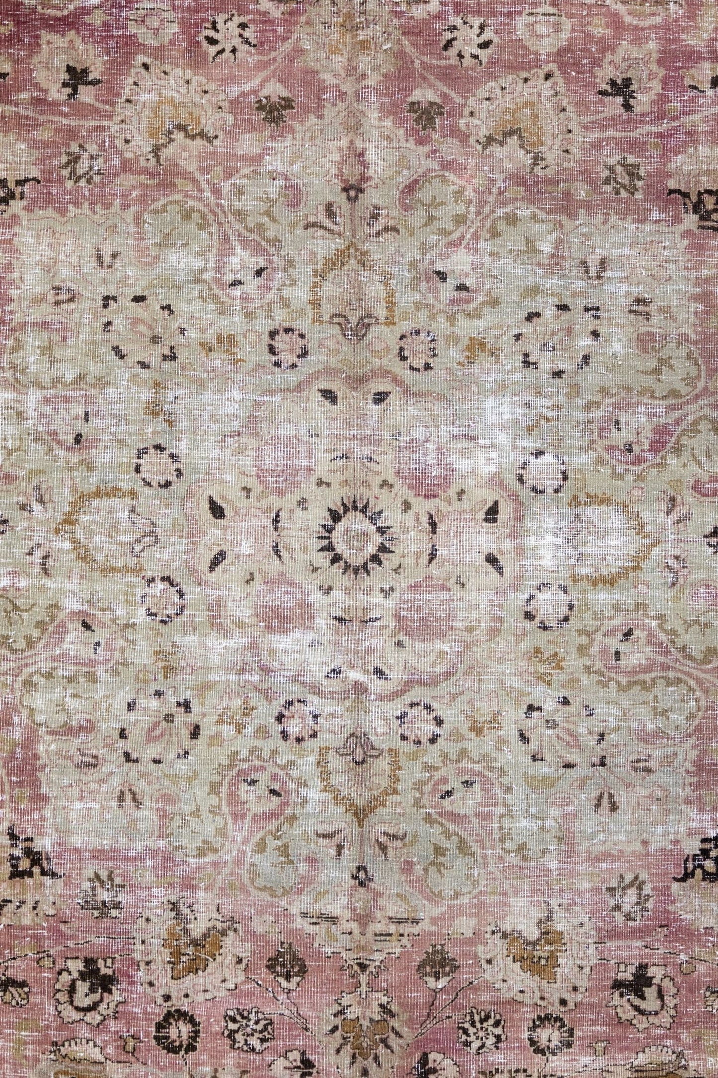 Vintage Mashad Handwoven Transitional Rug, J75804