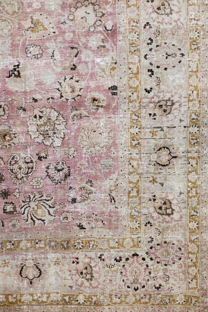 Vintage Mashad Handwoven Transitional Rug, J75804