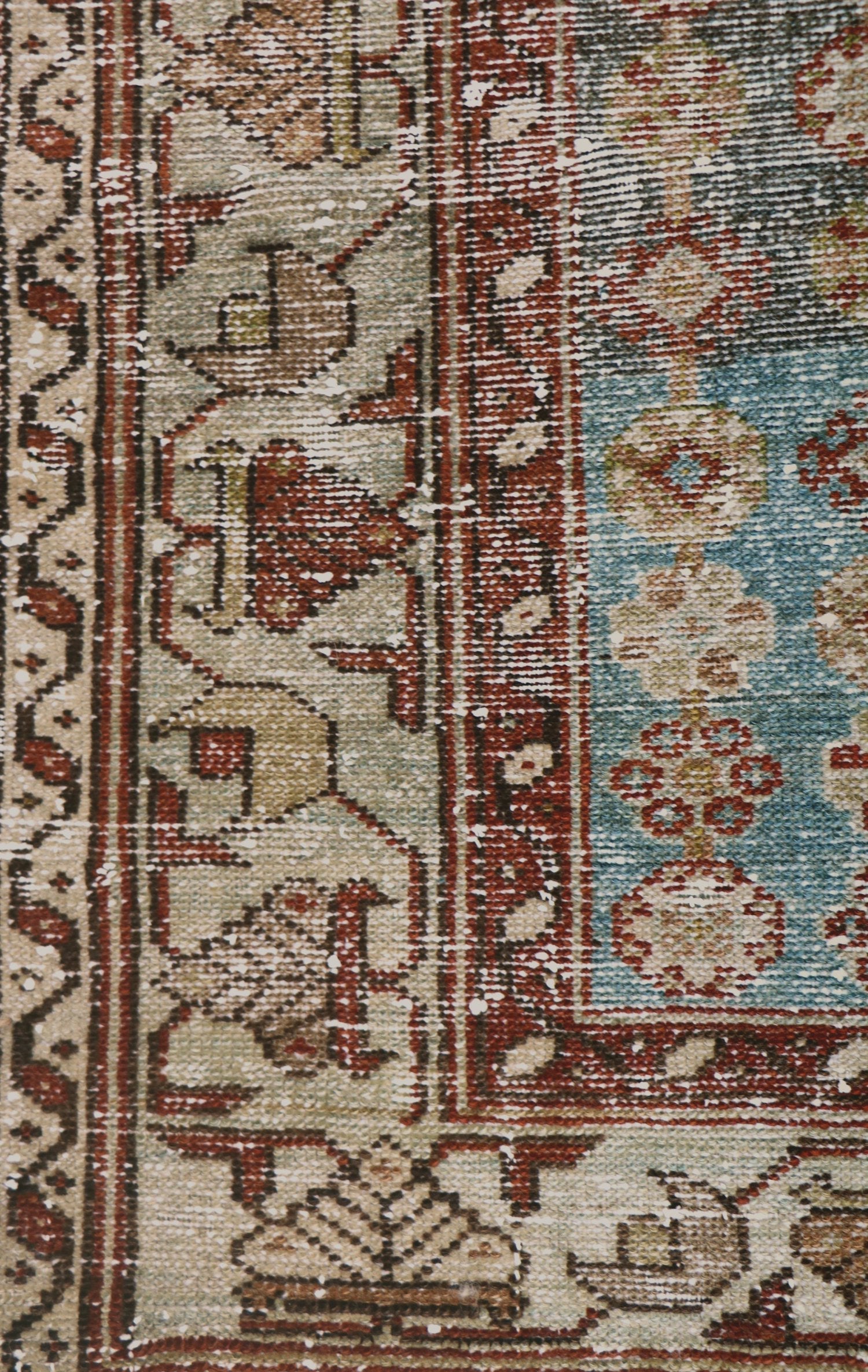 Vintage Mazlaghan Handwoven Transitional Rug, J68332