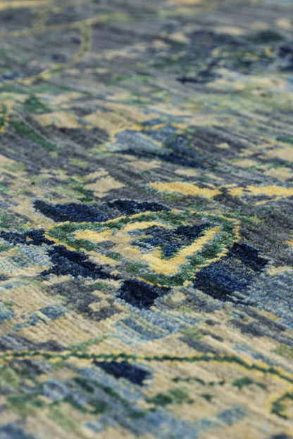 Moghul Erased Handwoven Transitional Rug, J81135