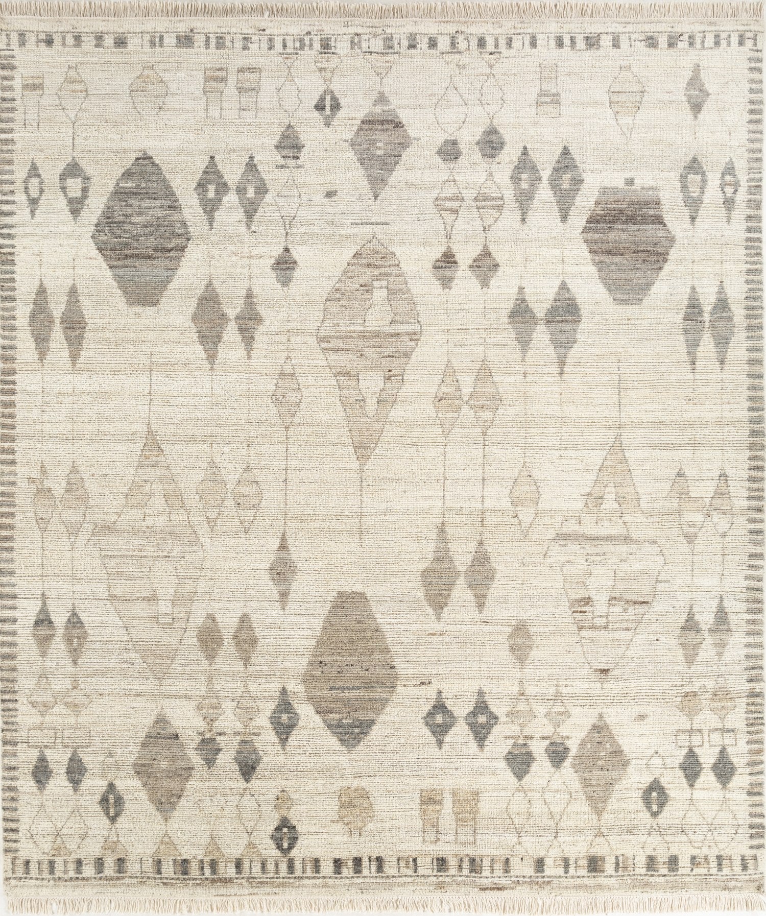 Moroccan Handwoven Transitional Rug