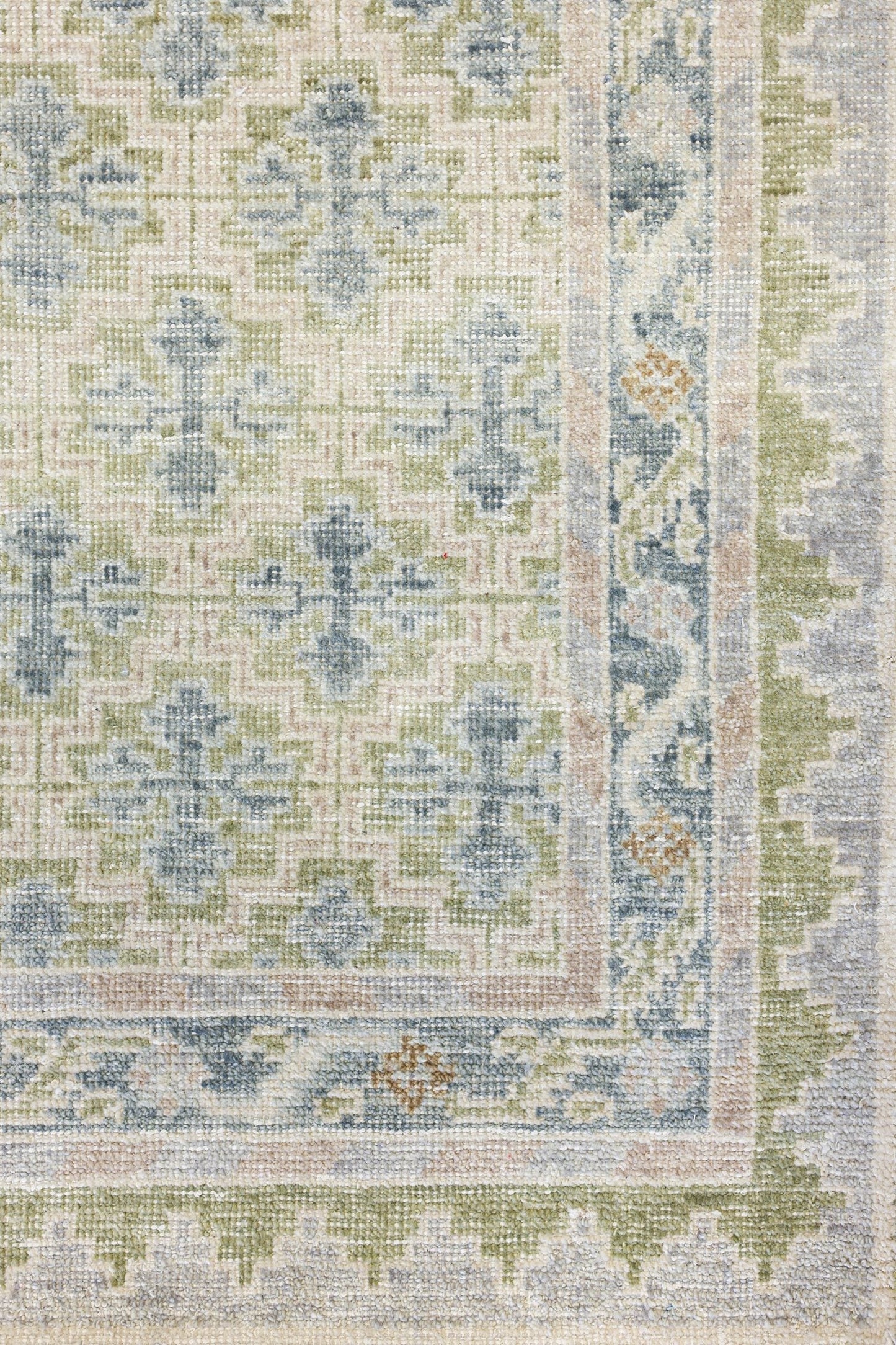Needlepoint Handwoven Transitional Rug, GS-08 LEAF