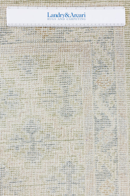 Needlepoint Handwoven Transitional Rug, GS-08 LEAF