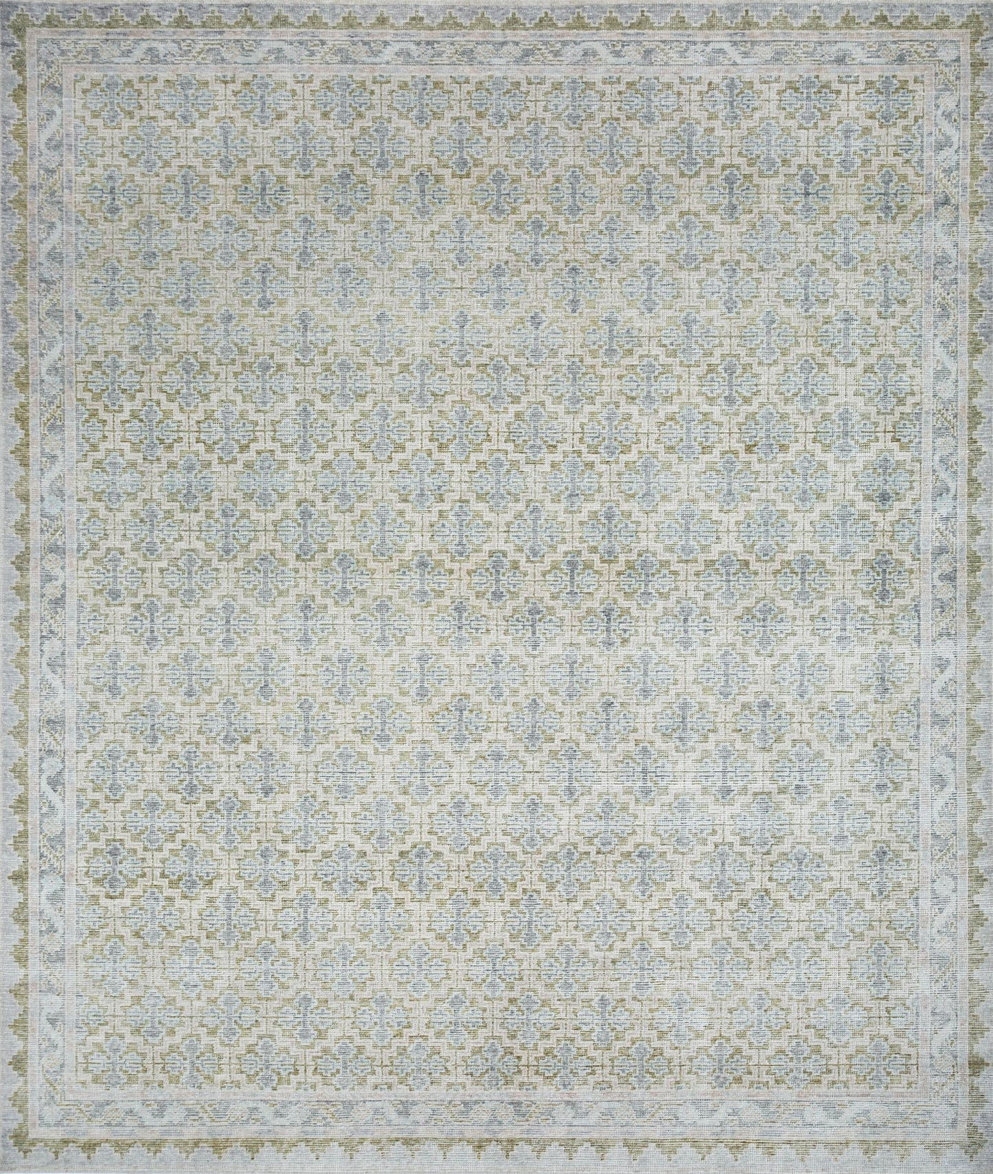 Needlepoint Handwoven Transitional Rug