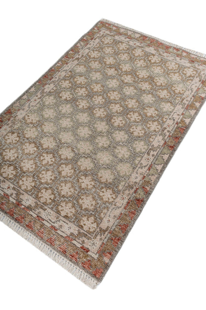 Needlepoint Handwoven Transitional Rug, J87575