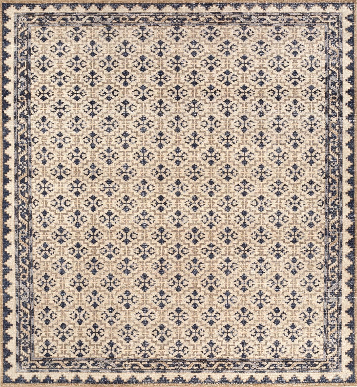  Nordic Needlepoint Handwoven Transitional Rug