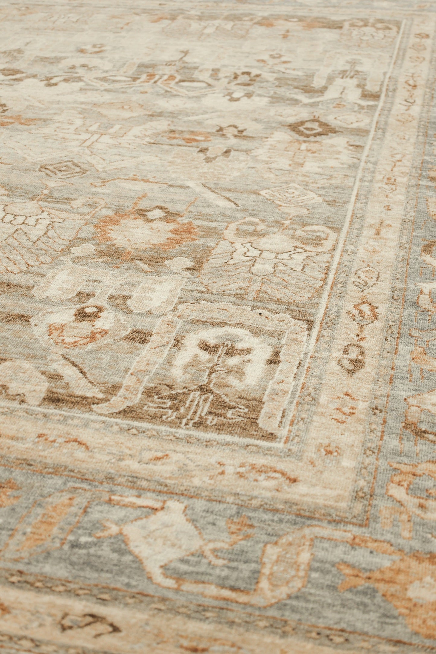 Oushak Handwoven Transitional Rug, J72026