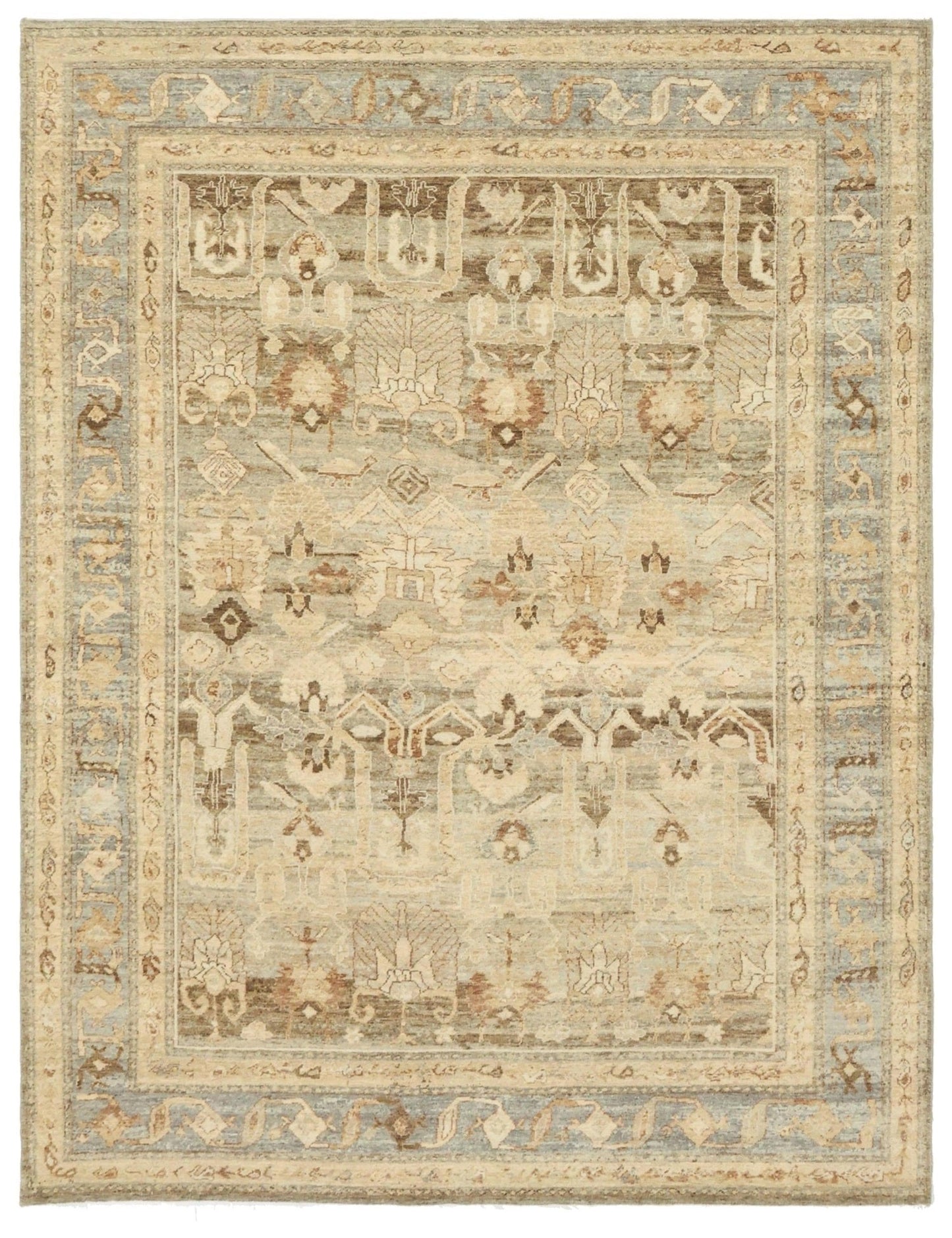 Oushak Handwoven Transitional Rug