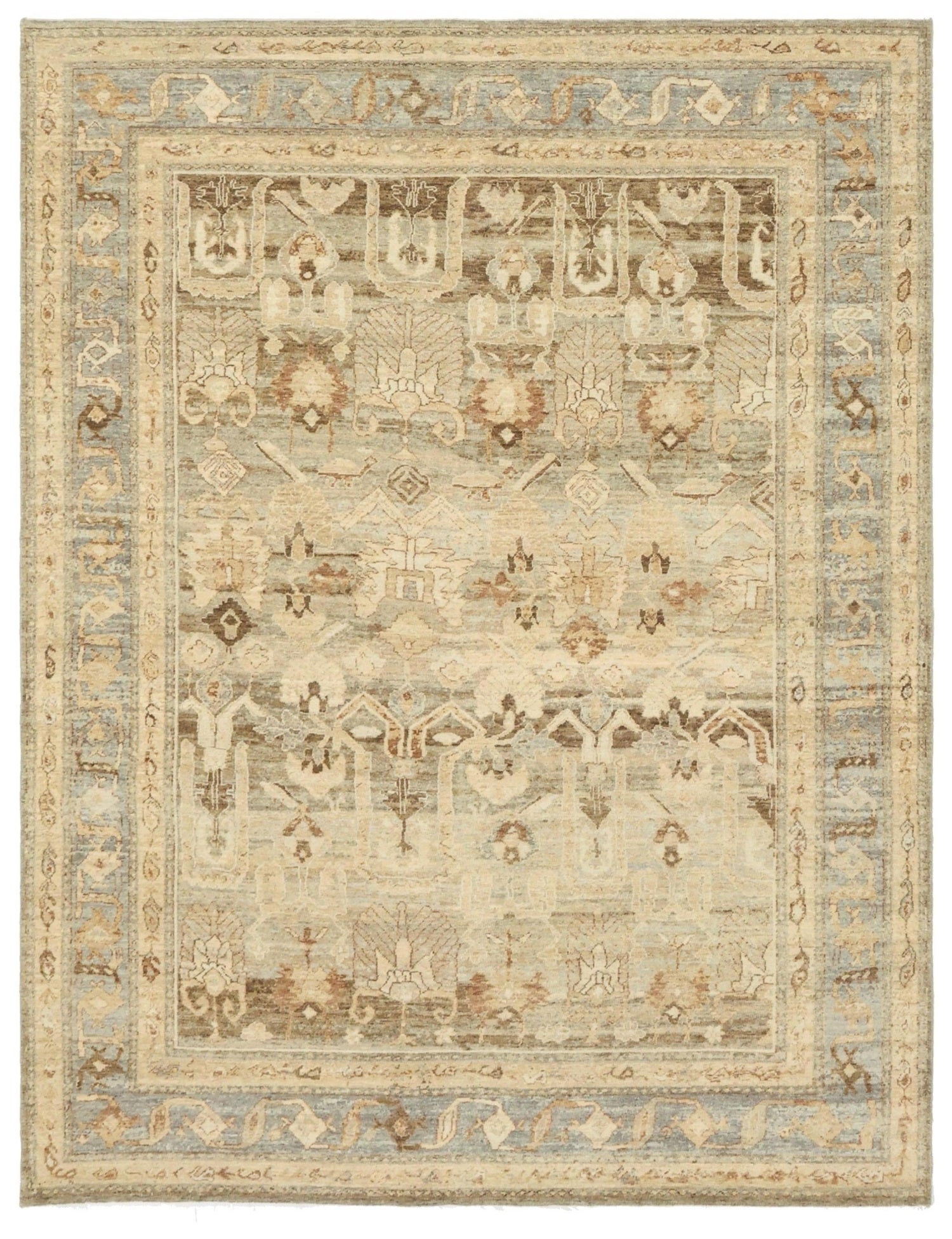 Oushak Handwoven Transitional Rug