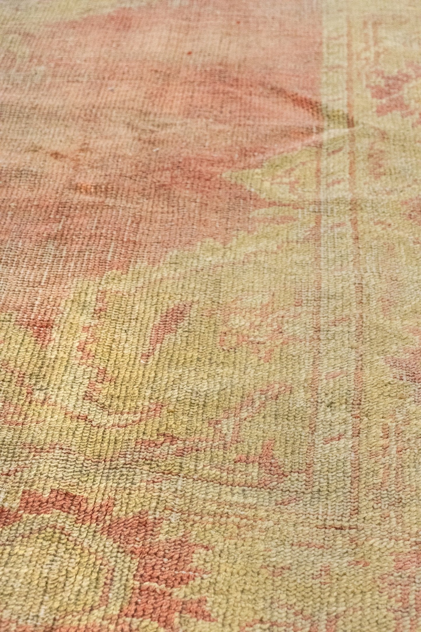 Vintage Oushak Handwoven Transitional Rug, J86140