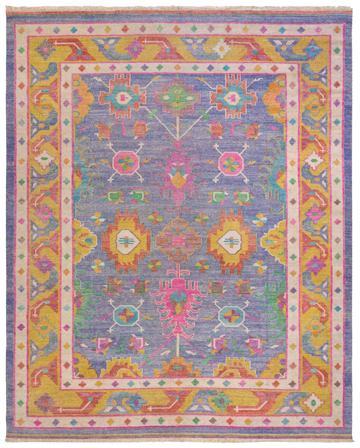 Oushak Handwoven Transitional Rug
