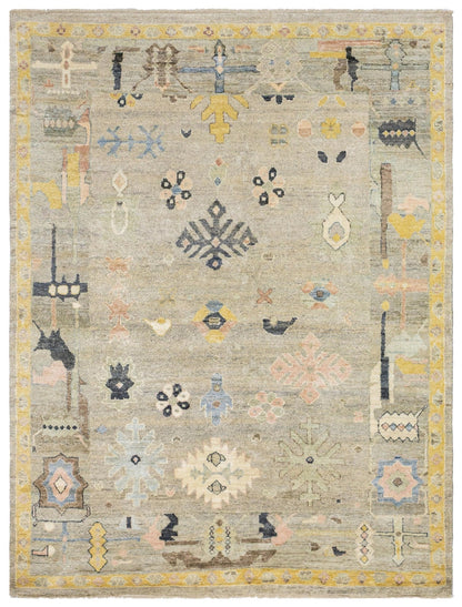 Oushak Handwoven Transitional Rug